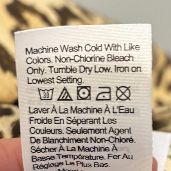 J. Crew Leopard Animal Print Ruffle Neck Smocked Puff Sleeve Dress - Picture 14 of 15